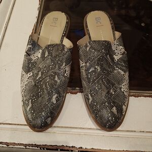 BC Born In California Vegan Snakeskin Patterned Slip-On Loafers Sz 8